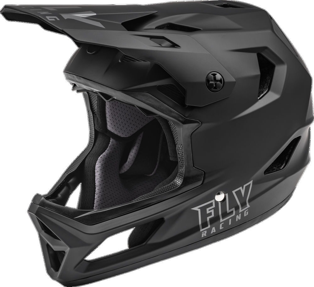 Fly Racing Rayce Youth Helmet - Matte Black (Various Sizes) - Downtown Bicycle Works 