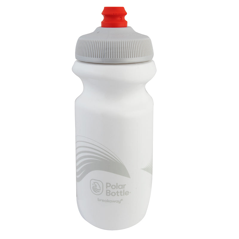 Polar Bottles Breakaway Wave Water Bottle - 20oz (Ivory/Silver) - Downtown Bicycle Works 