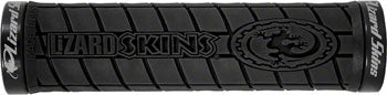 Lizard Skins Logo Lock-On Grips - Black - Downtown Bicycle Works 