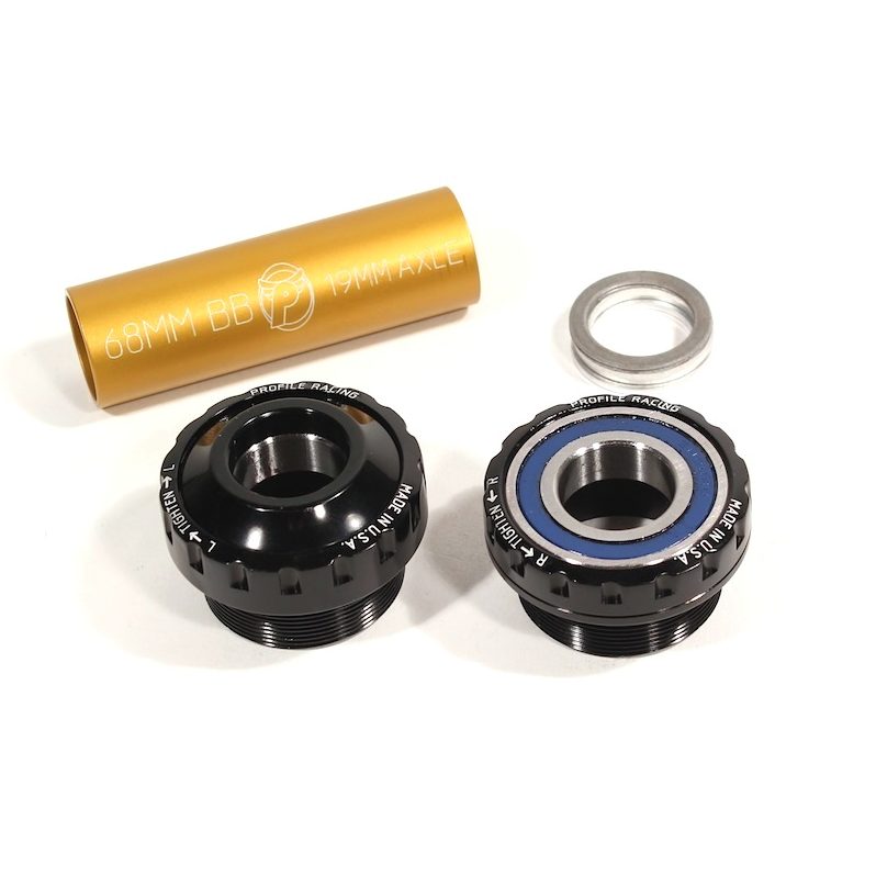 Profile Racing Outboard Bottom Bracket  - Black Or Silver - Downtown Bicycle Works 