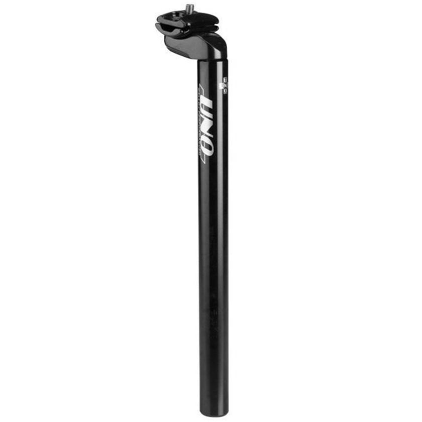 Kalloy Uno 602 Seatpost - 25.4 x 350mm (Black Or Silver) - Downtown Bicycle Works 