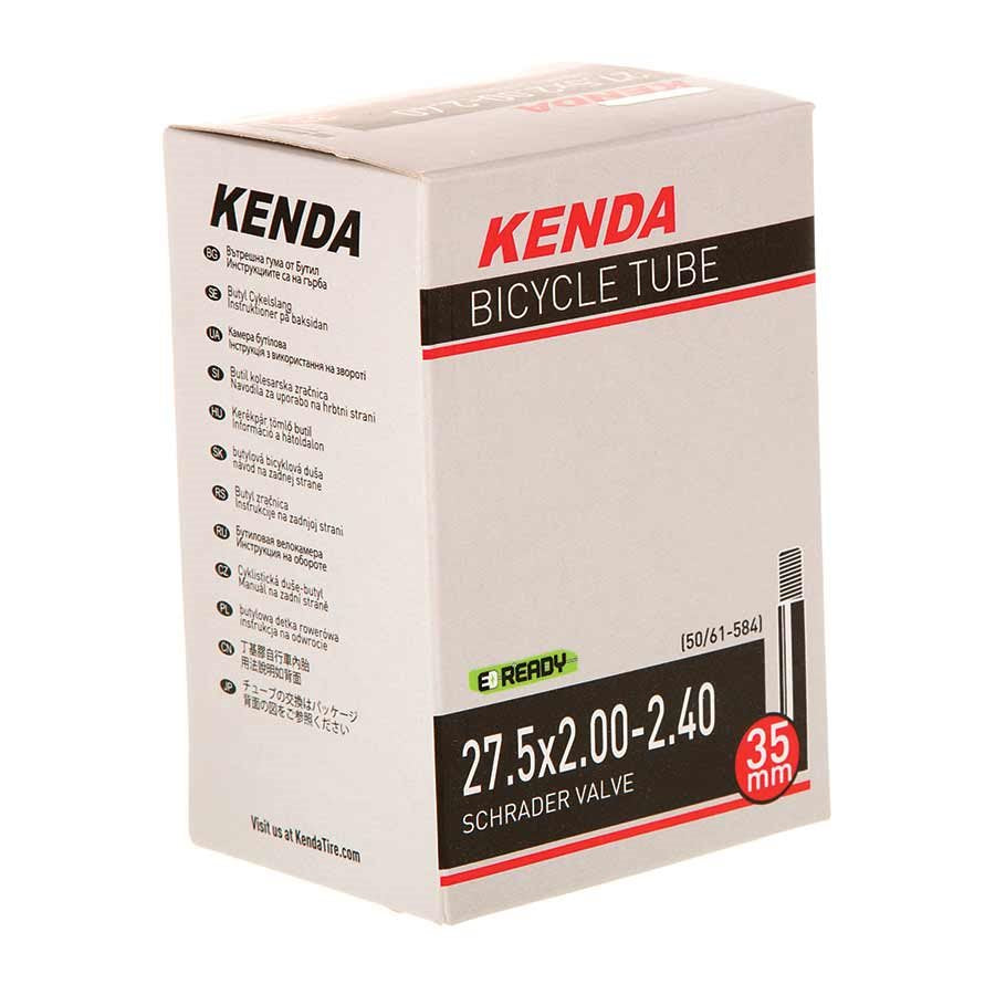 Kenda Standard Schrader Valve Tube - 27.5 x 2.00-2.40 - Downtown Bicycle Works 