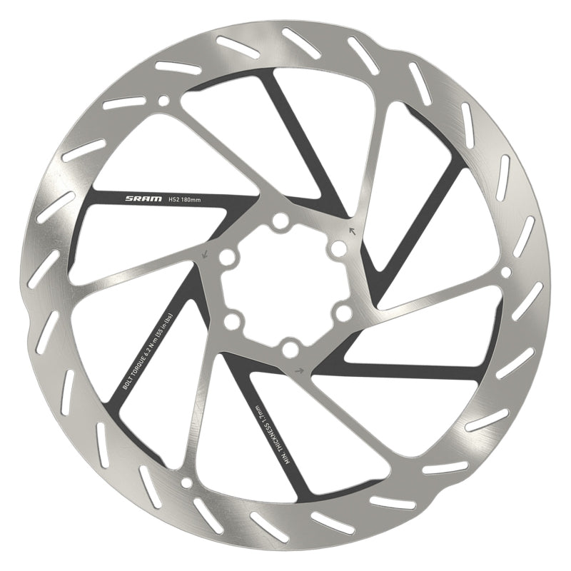 SRAM HS2 Disc Brake Rotor - 180mm (6-Bolt) - Downtown Bicycle Works 