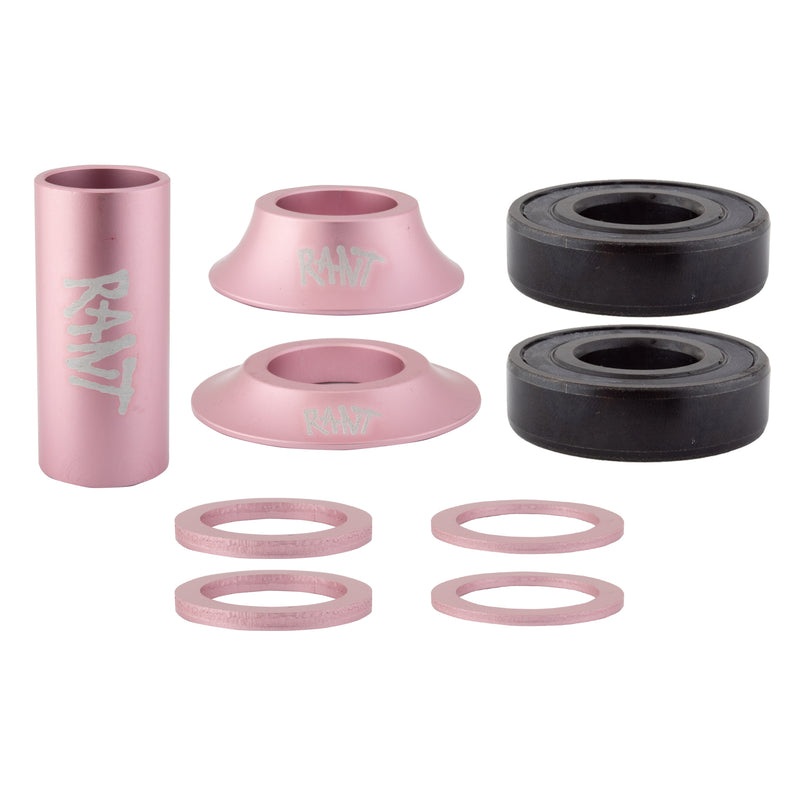 Rant Bang Ur Mid Bottom Bracket - Pepto Pink (19mm Or 22mm)