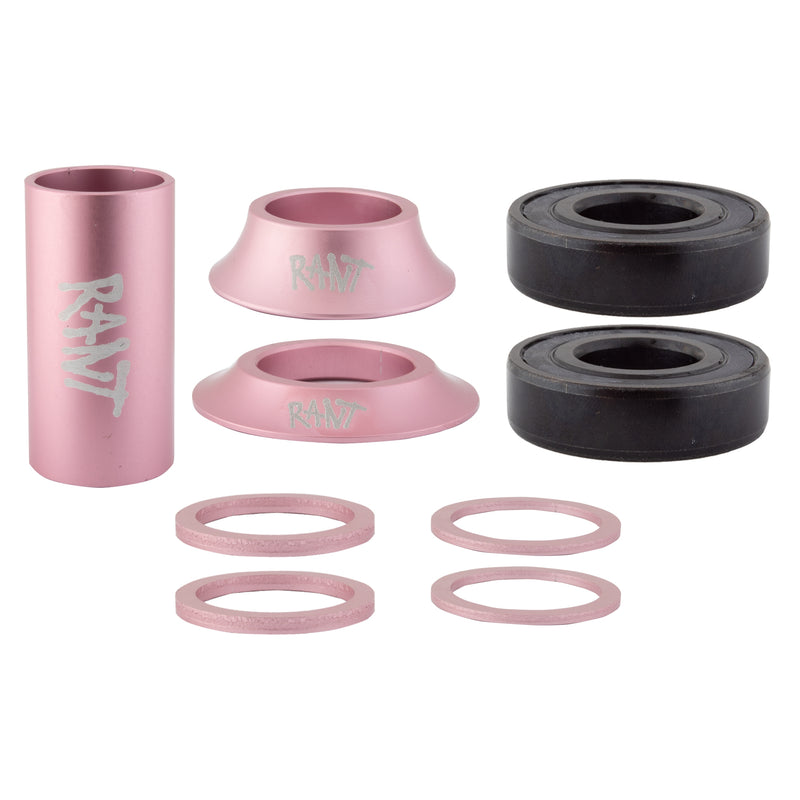 Rant Bang Ur Mid Bottom Bracket - Pepto Pink (19mm Or 22mm)