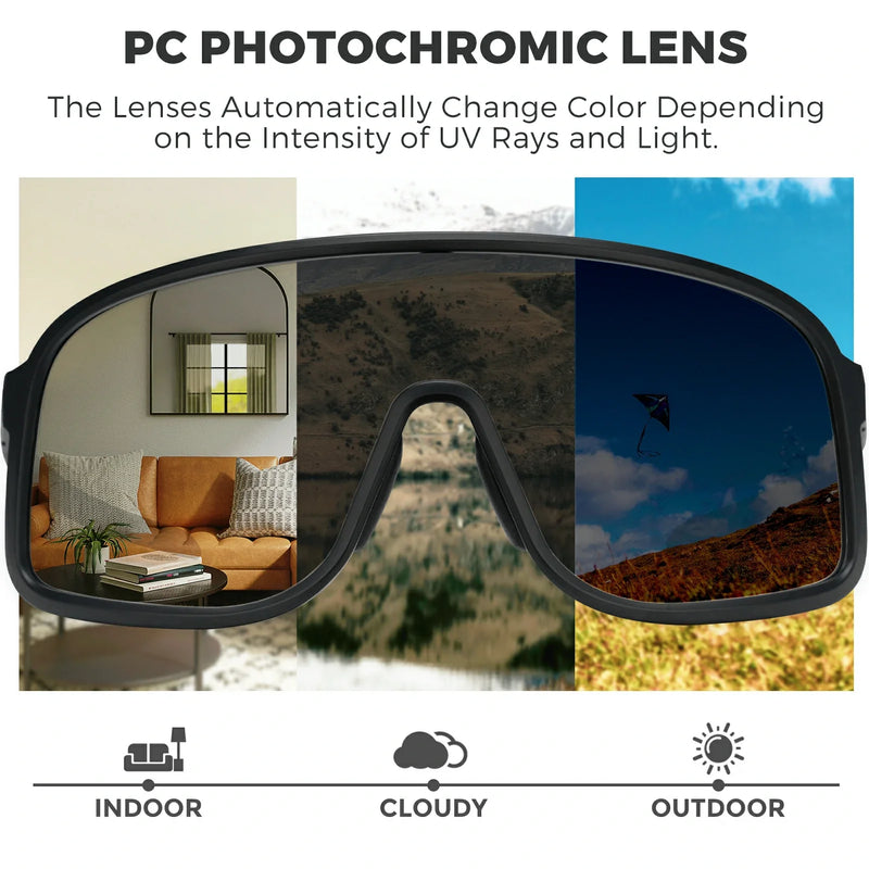 Polarized Photochromic Cycling Sunglasses