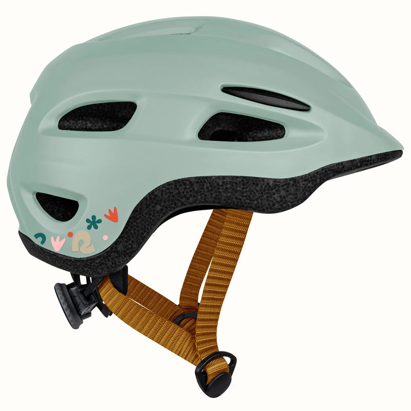 Retrospec Scout Kids Bike & Skate Helmet - S (Matte Black Or Matte Matcha Bloom)