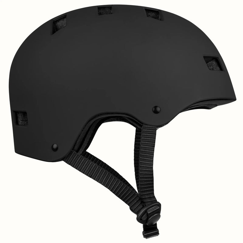 Retrospec Dakota Bike & Skate Helmet - Matte Black (S/M Or M/L)