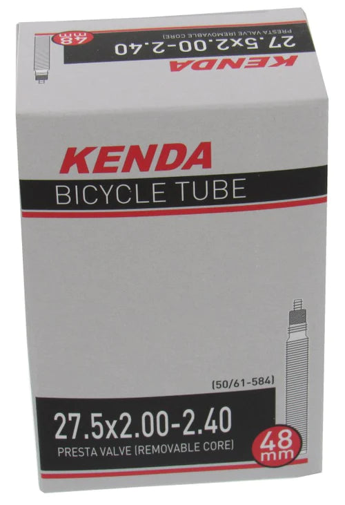 Kenda Standard Presta Valve Tube - 27.5 x 2.00-2.40 - Downtown Bicycle Works 