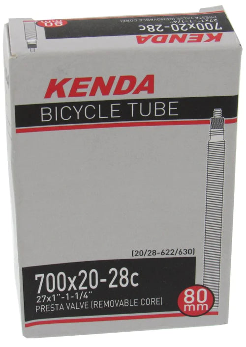 Kenda Standard Presta Valve Tube - 700 x 20-28 - Downtown Bicycle Works 