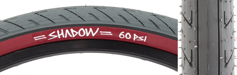 Shadow Strada Nuova LP Tire - 20x2.3 (Grey w/ Red Sidewall)