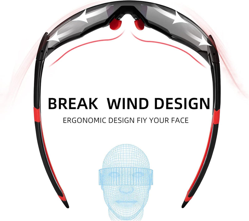 Thickened PC Lens Photochromic Sunglasses (UV400)