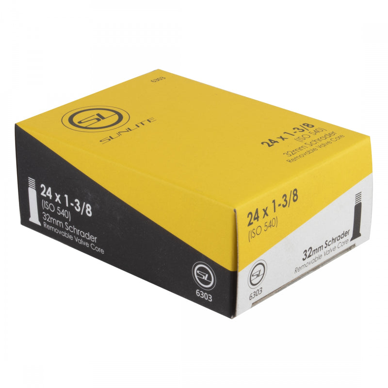 Sunlite Standard Schrader Valve Tube - 24x1-3/8