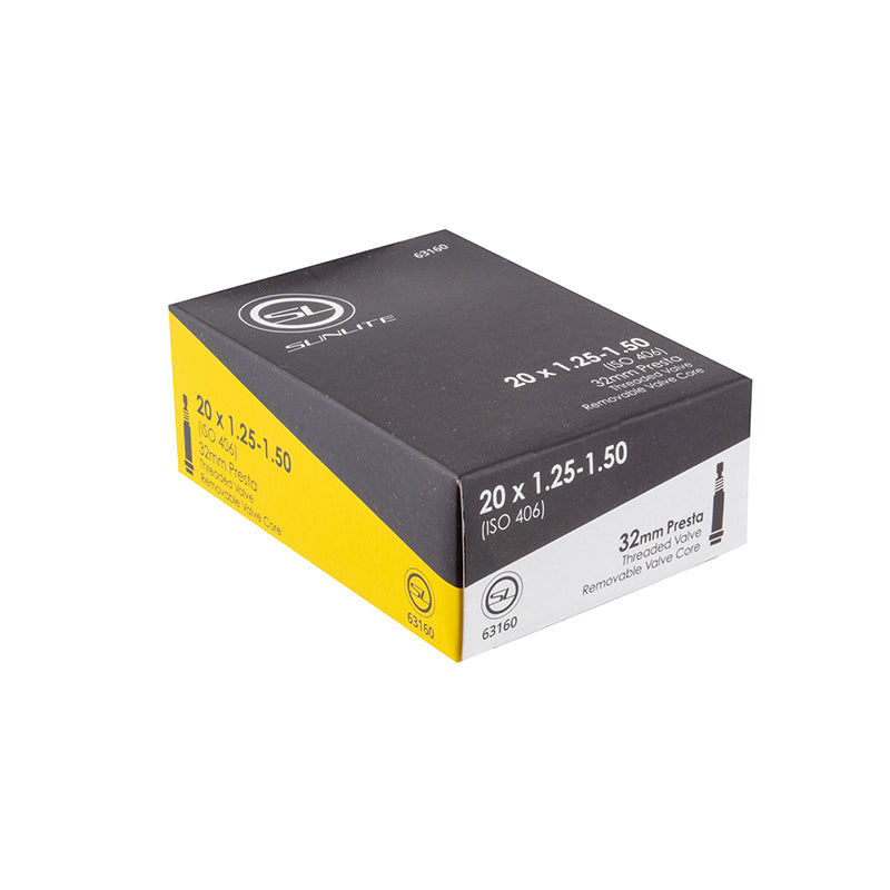 Sunlite Standard Presta Valve Tube - 20x1.25-1.50