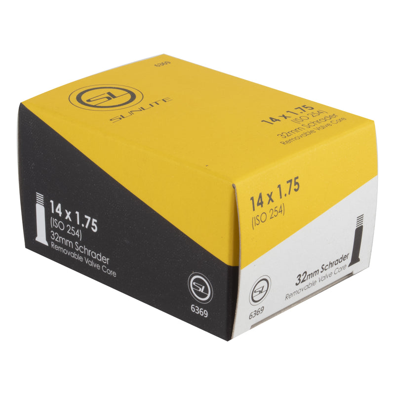 Sunlite Standard Schrader Valve Tube - 14x1.75 (32mm)