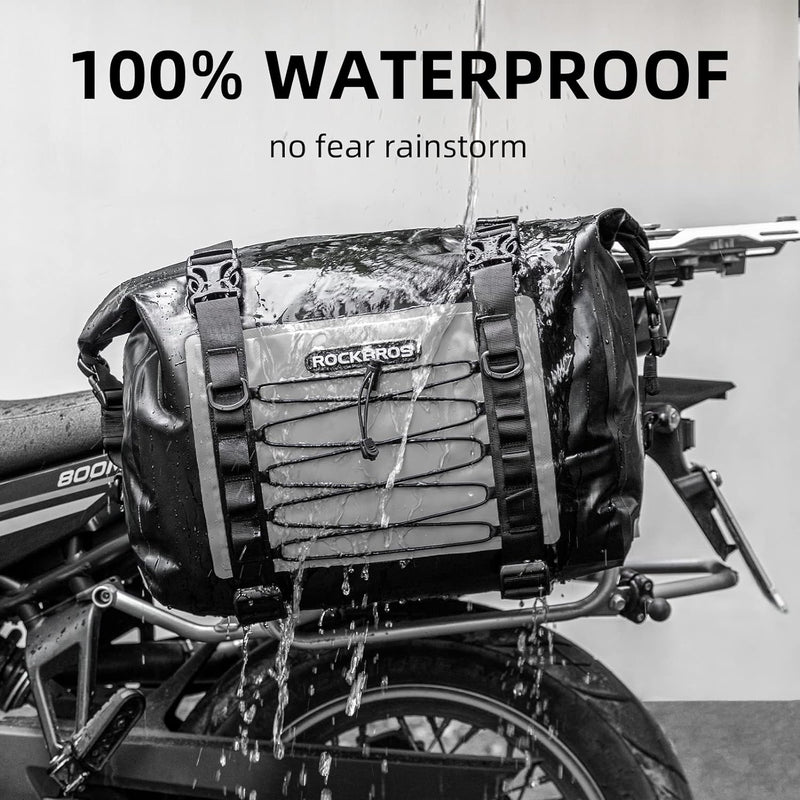 ROCKBROS 60L Waterproof Motorcycle Saddle Bags Durable Removable 2 PCS