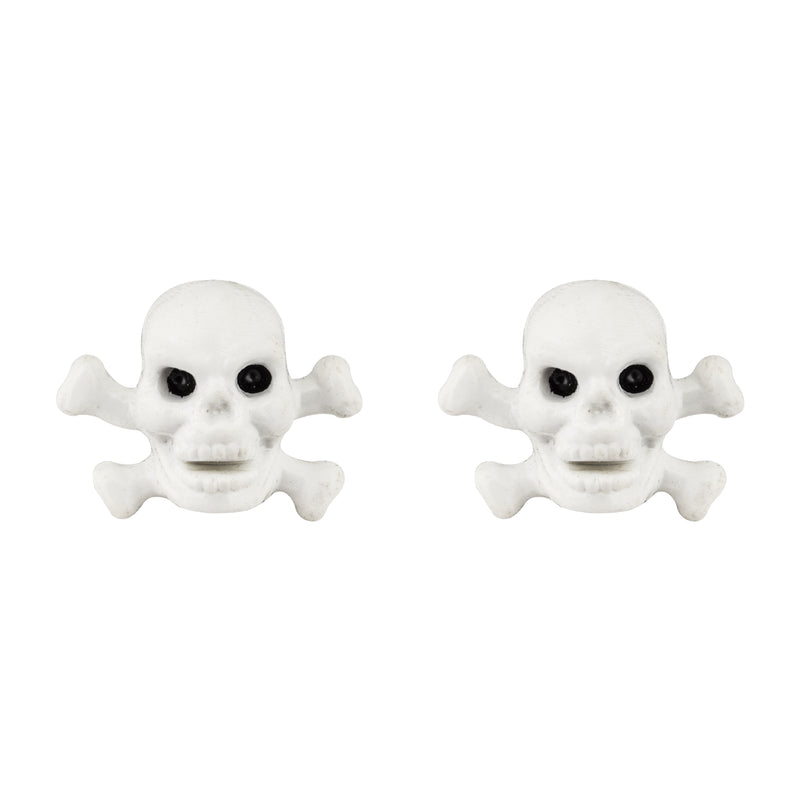 TrikTopz Skull & Bones Valve Cap - White