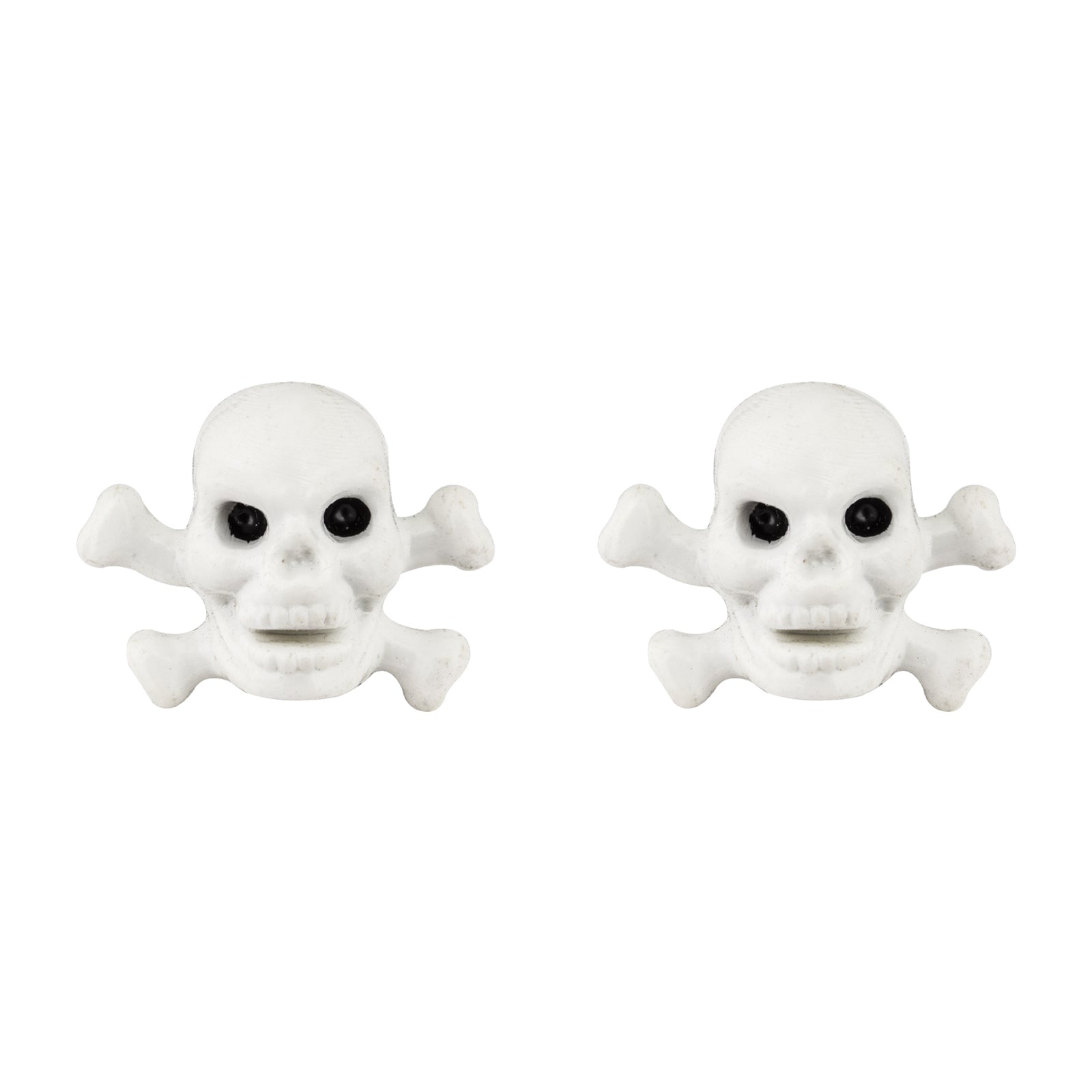 TrikTopz Skull & Bones Valve Cap - White
