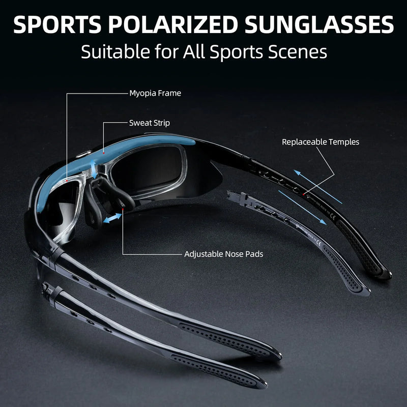 Polarized Sports Sunglasses for Cycling