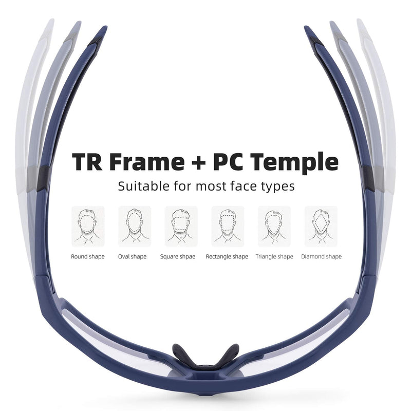 Adaptive Photochromic Cycling Sunglasses (UV400 Lens)