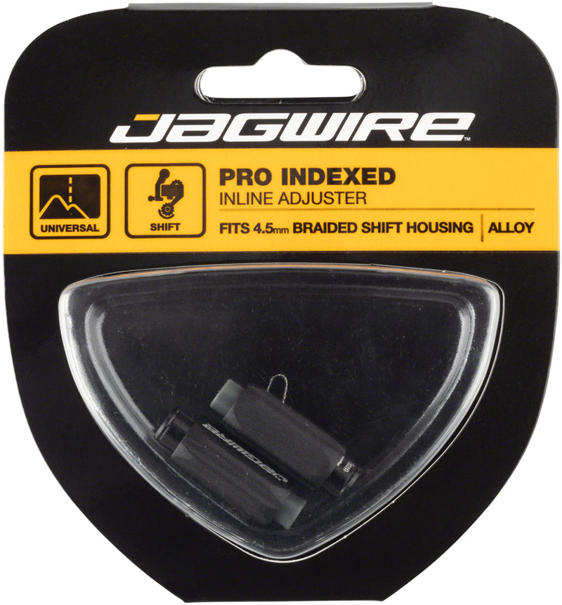 Jagwire Pro 4.5mm Indexed Inline Cable Tension Adjusters Pair For Braided Shift Housing