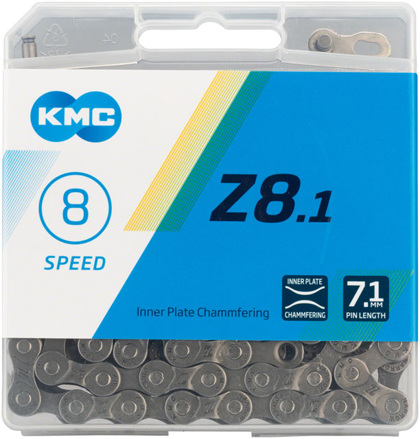 KMC Z8.1 Chain - 8-Speed (Silver/Gray)
