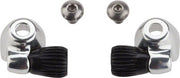 Problem Solvers Downtube Housing Stops With Barrel Adjusters (Black Or Silver) - Downtown Bicycle Works 