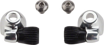 Problem Solvers Downtube Housing Stops With Barrel Adjusters (Black Or Silver) - Downtown Bicycle Works 