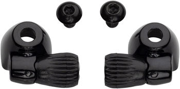 Problem Solvers Downtube Housing Stops With Barrel Adjusters (Black Or Silver) - Downtown Bicycle Works 