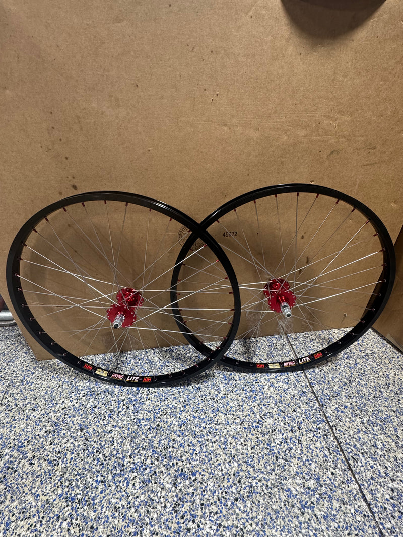 TNT 26” BMX Wheelset Black/Red 3/8 Axle