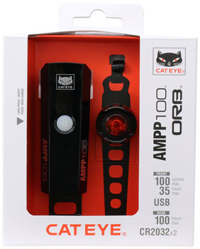 CatEye AMPP100 ORB Headlight/Taillight Set - Downtown Bicycle Works 