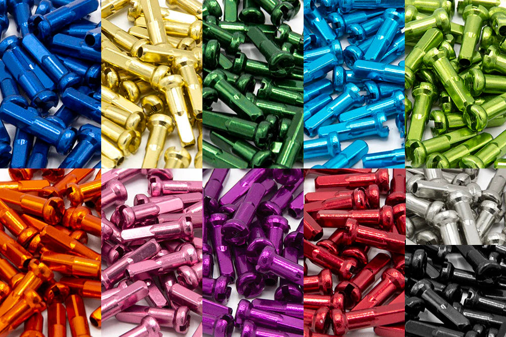 Merritt Spoke Alloy Nipples - 40 Pack (Various Colors)