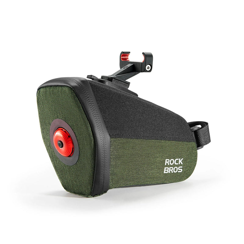 Multifunctional Cycling Tail Bag With Light