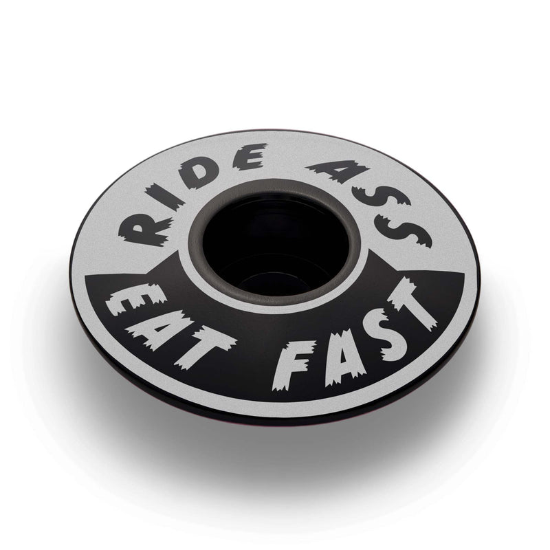 Ride Ass Eat Fast Bicycle Headset Cap