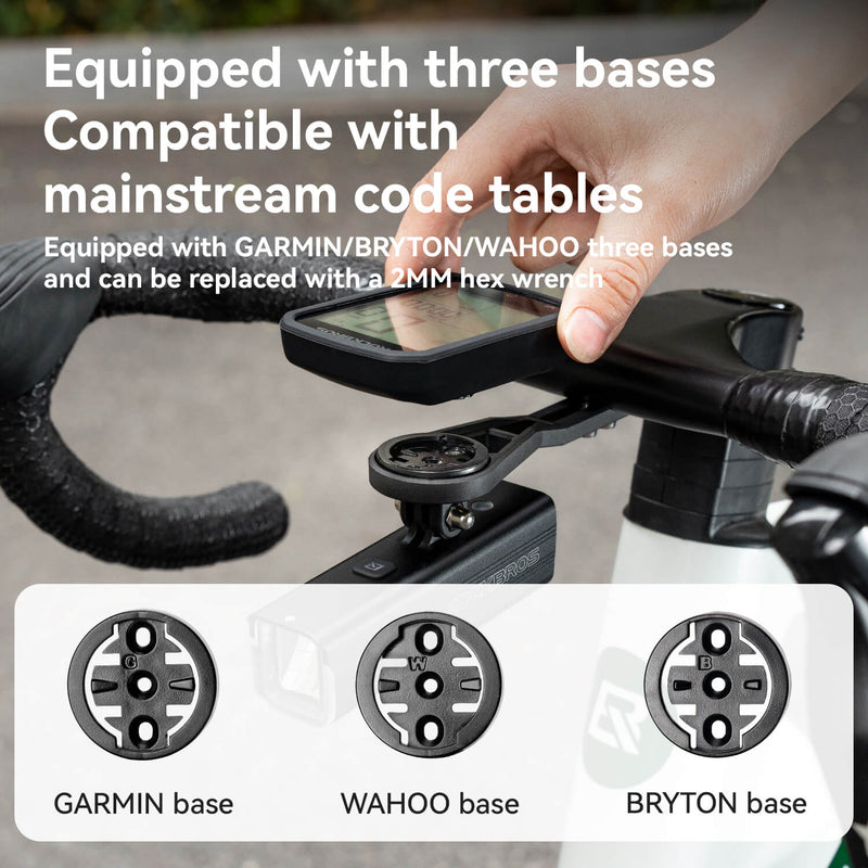 ROCKBROS Bicyle Computer Stand Handlebar Extension Bracket