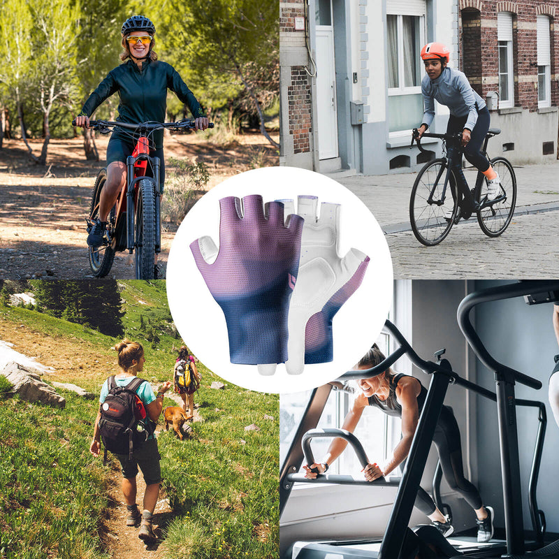 ROCKBROS Half-Finger Women Cycling Gloves Shock-Absorbing