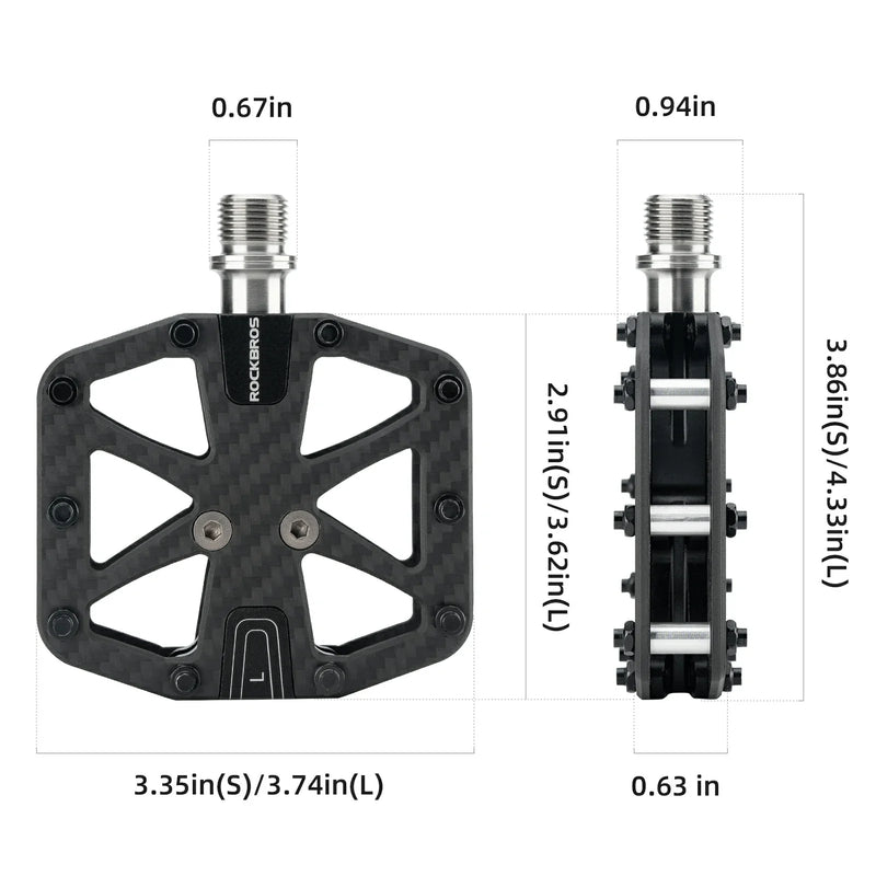 Wide Flat Pedals