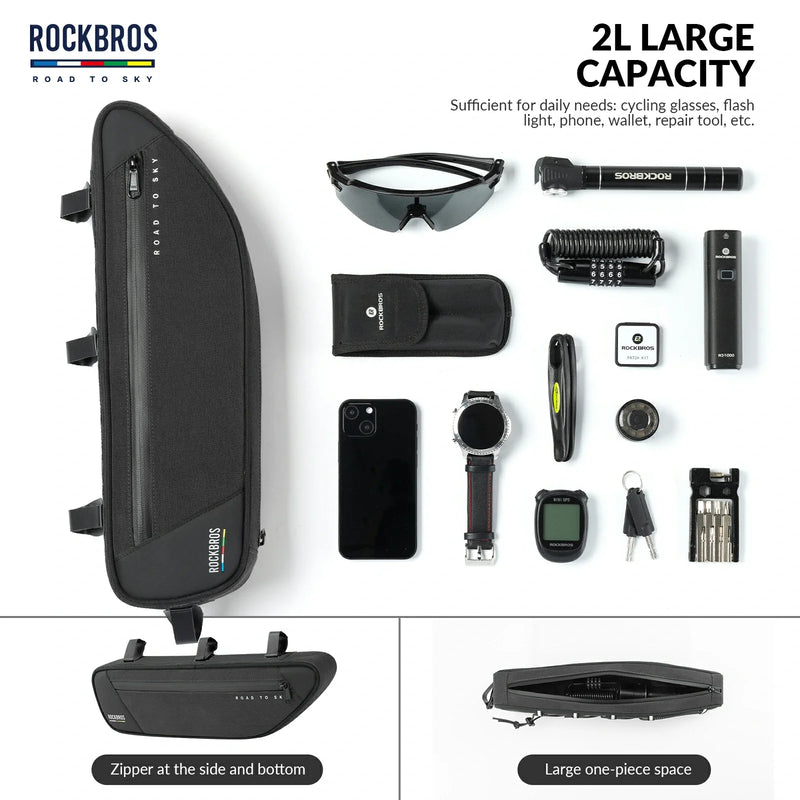 ROCKBROS Bike Triangle Bag-Road to sky