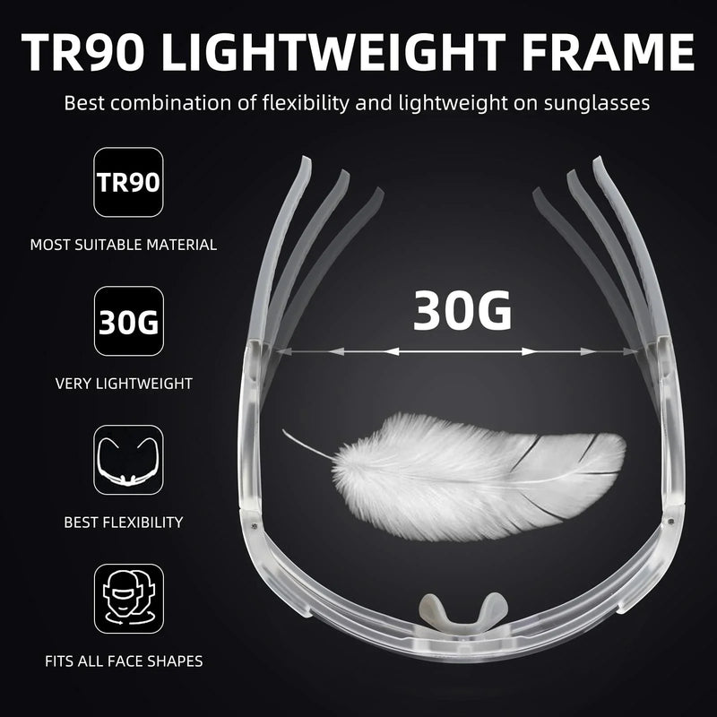 Unisex Transition Sports Sunglasses for Cycling