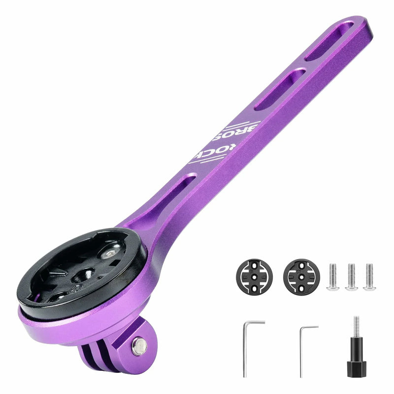ROCKBROS Bike Aluminum Computer Mount  compatible with Garmin, Wahoo, Bryton, and GoPro