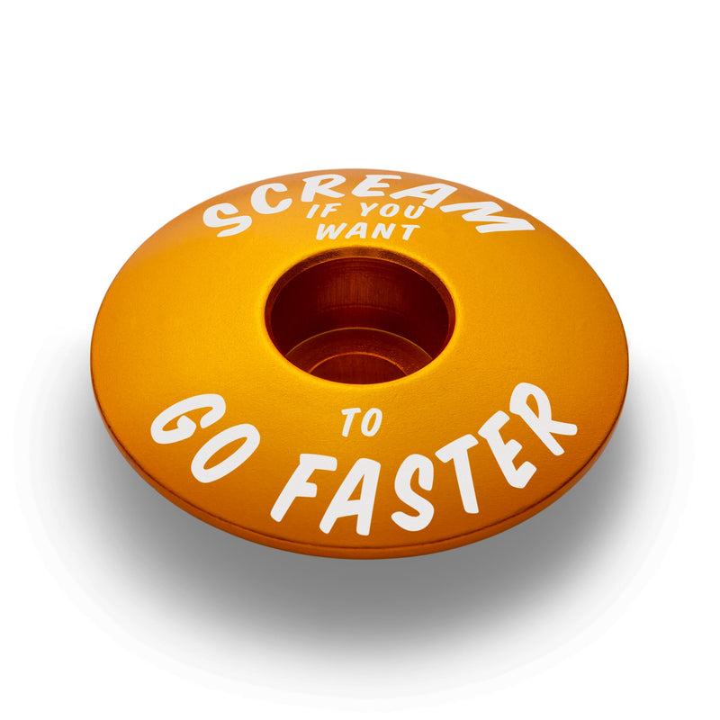 Scream If You Want to Go Faster - Bicycle Headset Cap