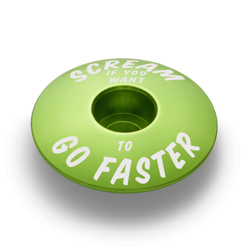 Scream If You Want to Go Faster - Bicycle Headset Cap
