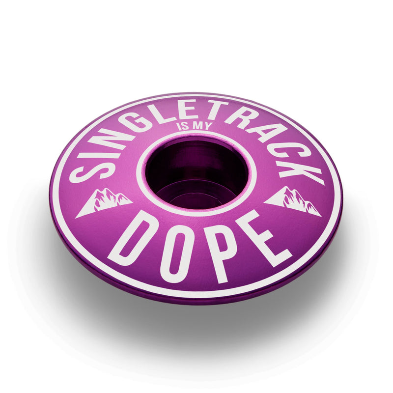 Singletrack Is My Dope Bicycle Headset Cap