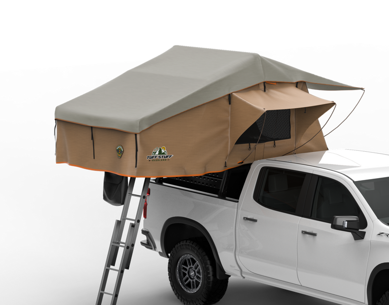 Ranger 65 Softshell Rooftop Tent – 3 Person – Tan – Heavy-Duty Overland Gear