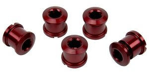 Insight Alloy Chainring Bolts - 6.5mm x 4mm - Black Or Red