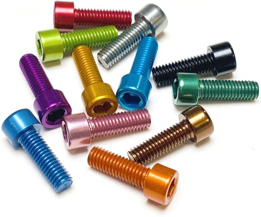 Miles Wide Water Bottle Cage Bolts - Sold In Pairs (Various Colors)
