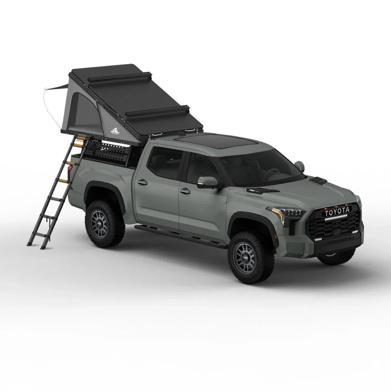 Alpine 61 Hardshell Rooftop Tent – Aluminum, 2–3 Person, 4-Season Overland Tent for SUVs & Trucks – Black Compact Design