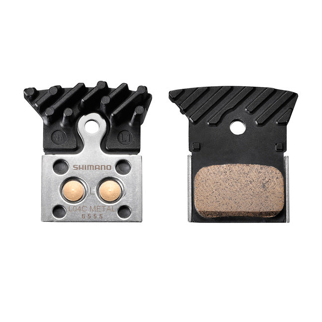 Shimano L04C-MF Finned Disc Brake Pads and Springs - Downtown Bicycle Works 
