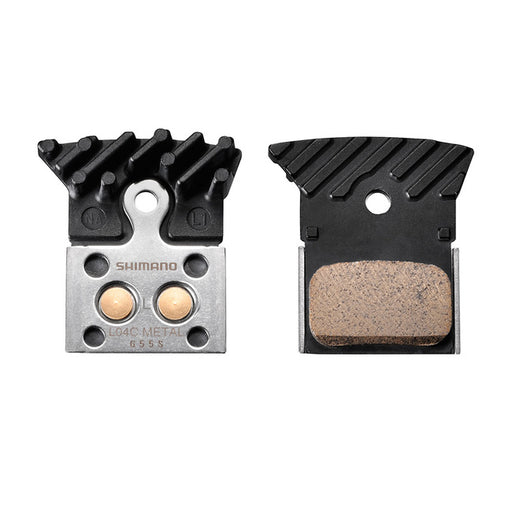 Shimano L04C-MF Finned Disc Brake Pads and Springs - Downtown Bicycle Works 