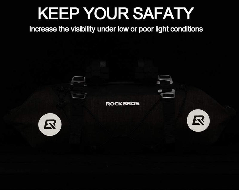 ROCKBROS Bikepacking Bike Handlebar Bag Waterproof 7L-14L